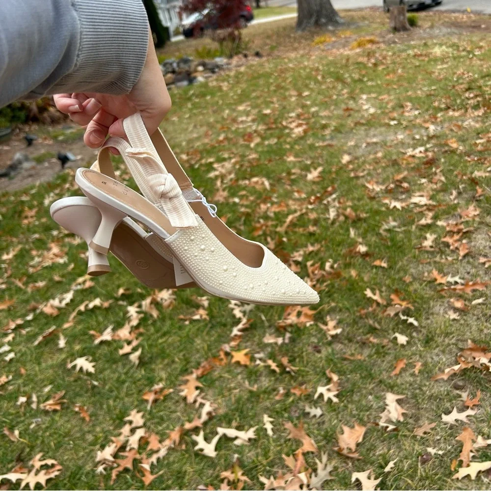 Women's Milan Slingback Heels - A New Day size 8.5‎  wedding guest classy - Picture 7 of 8